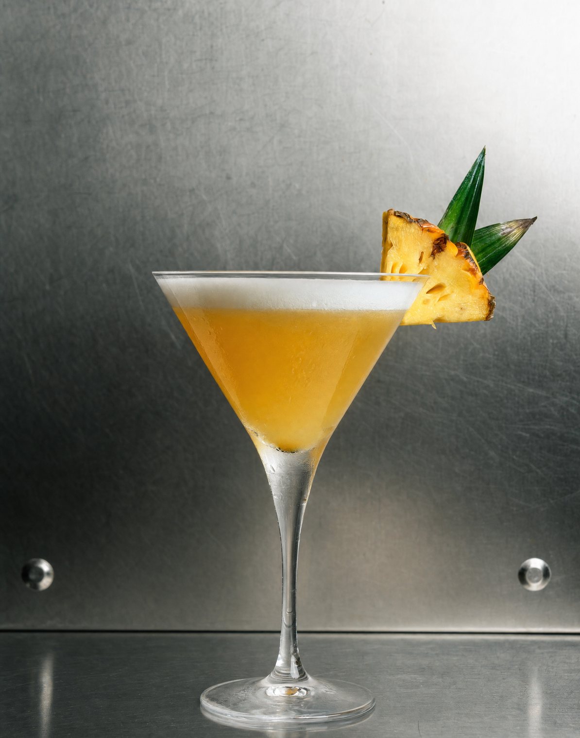 Pornstar martini with fresh pineapple at Thuy's Vietnamese restaurant and bar in Uluwatu, Bali